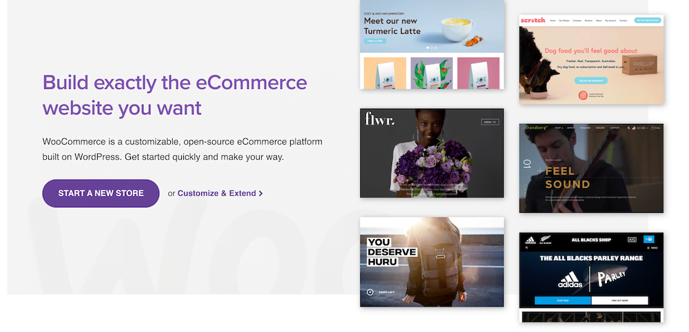 WooCommerce homepage