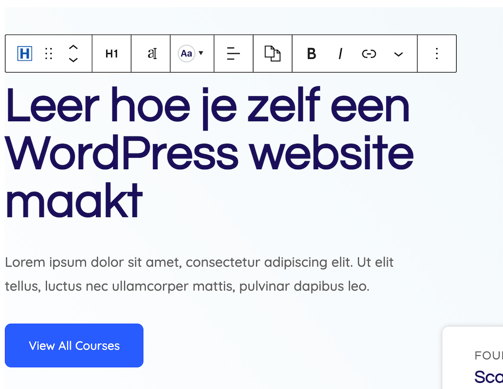 Customizing Text in Gutenberg