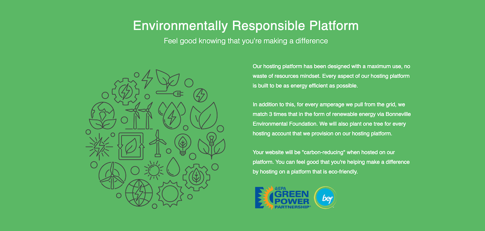 GreenGeeks Green Hosting Website