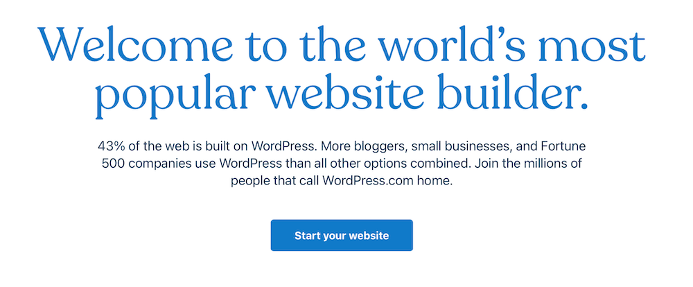 WordPress.com home