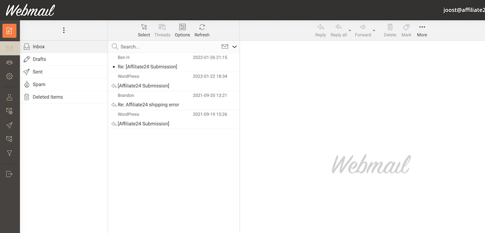Roundcube webmail