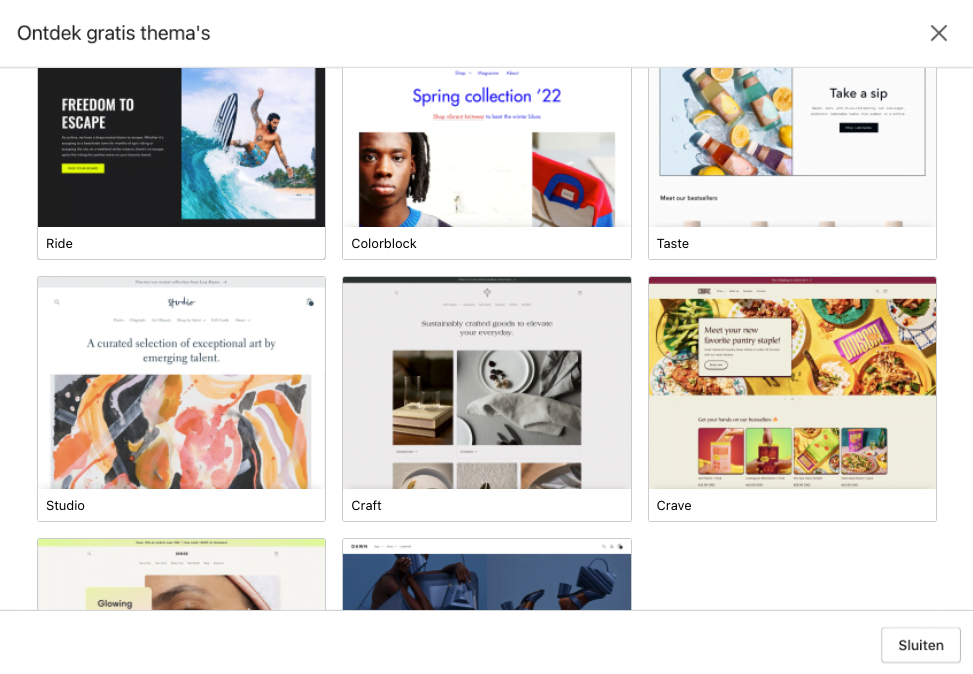 Free Shopify Themes