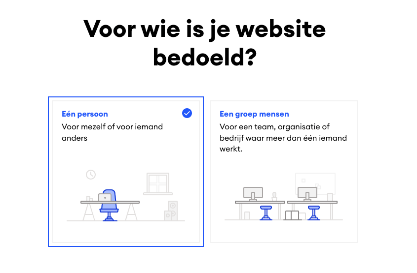 Who is your website for" with Jimdo