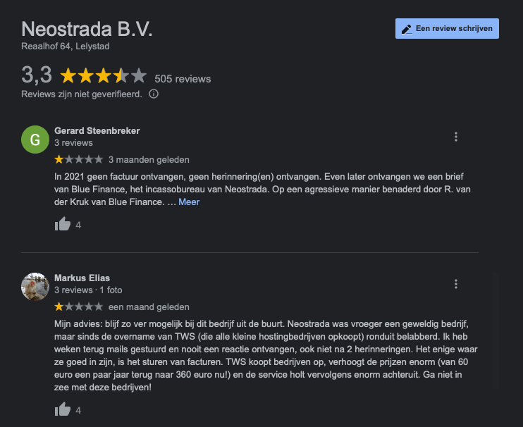 Neostrada receives negative customer reviews due to price increases