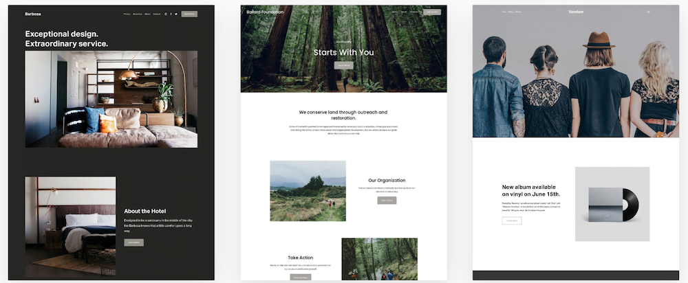 Squarespace templates
