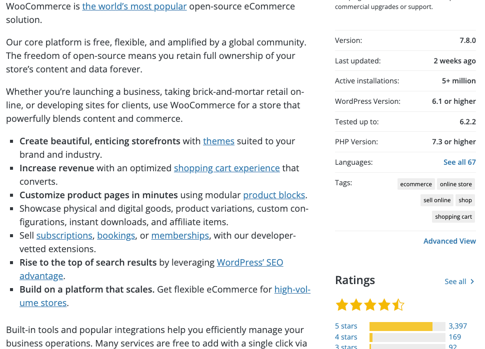 WooCommerce user rating and downloads