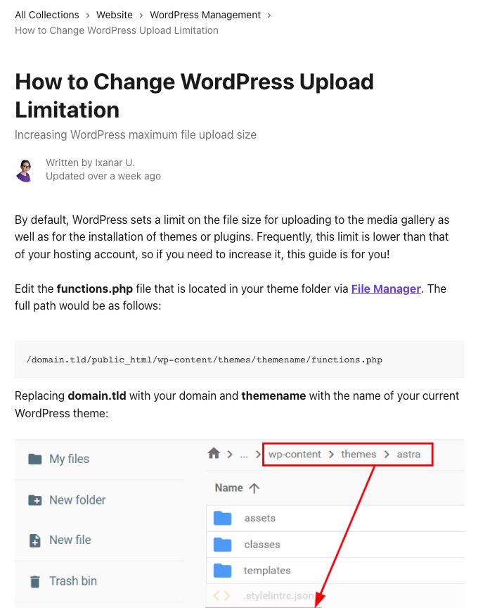 Hostinger knowledge base article.