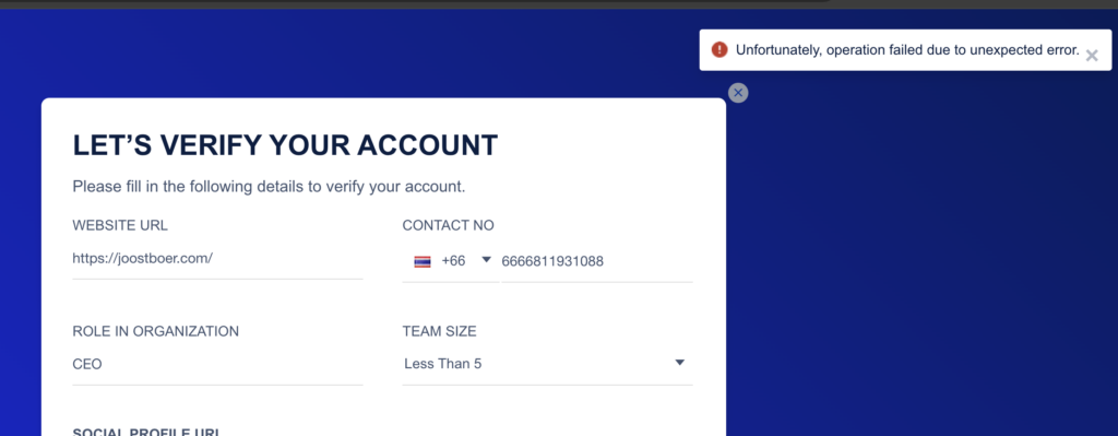Cloudways account verificatie. 